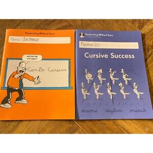Can-Do Cursive & Cursive Success Learning Without Tears Paperback‎ Writing Book